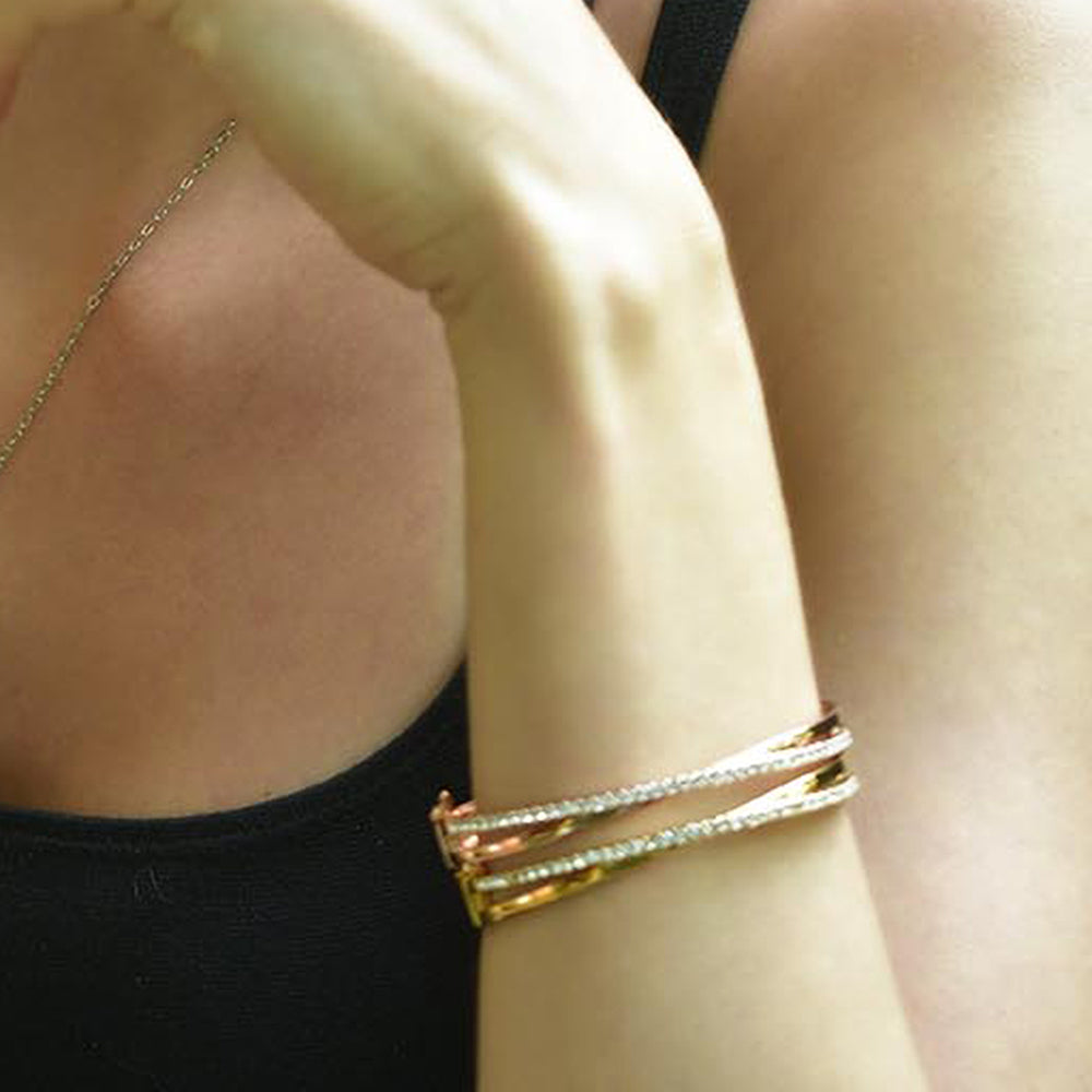 Perfection Bangle Embellished with Swarovski® crystals