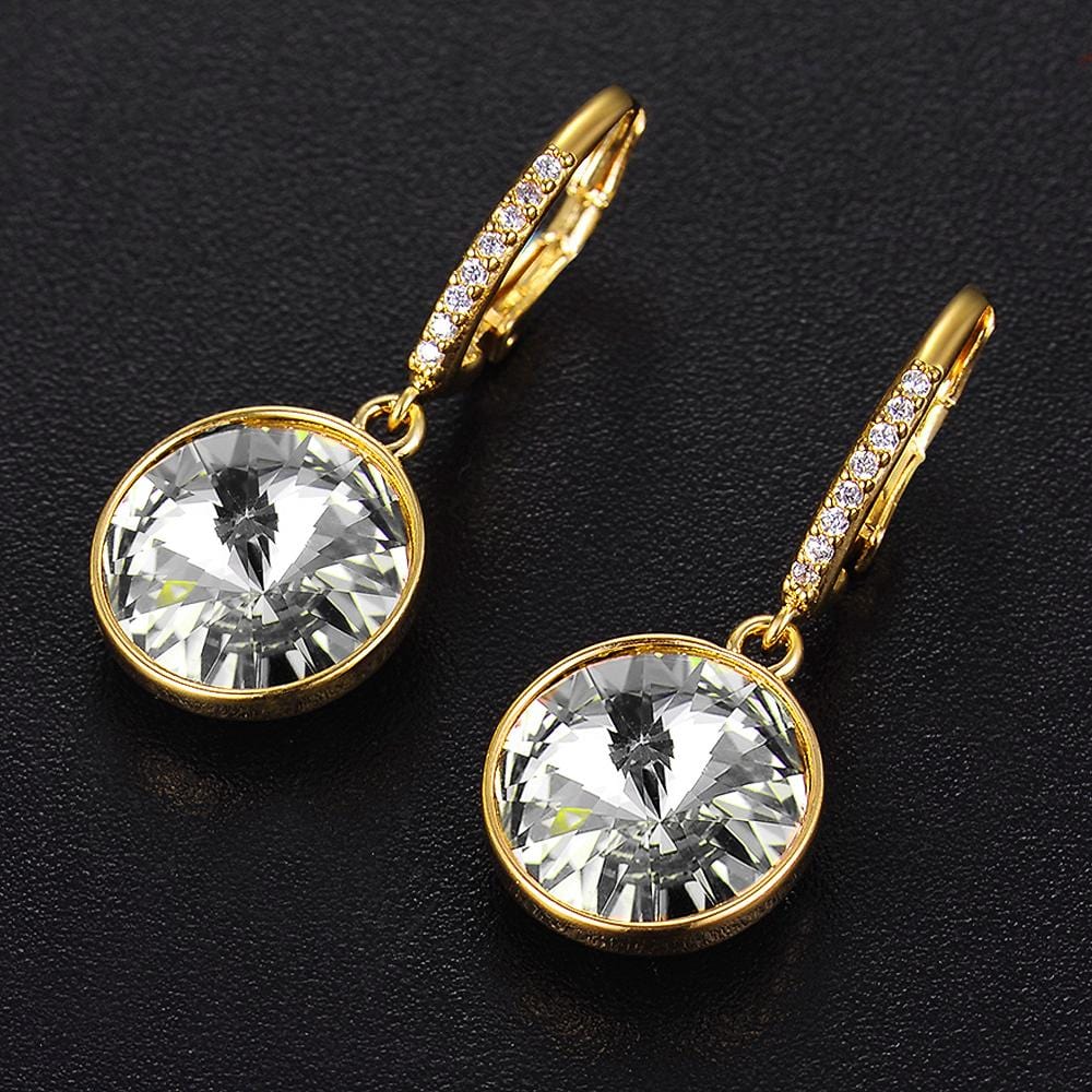 Precious Drop Earrings Clear Embellished with Swarovski® crystals