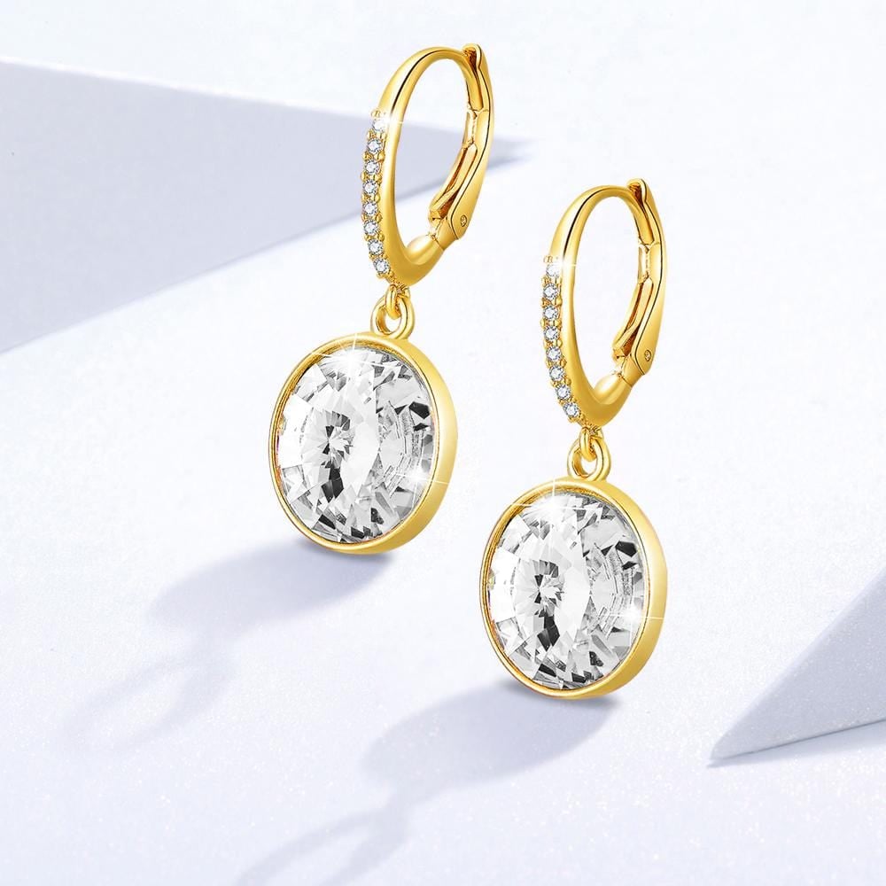 Precious Drop Earrings Clear Embellished with Swarovski® crystals