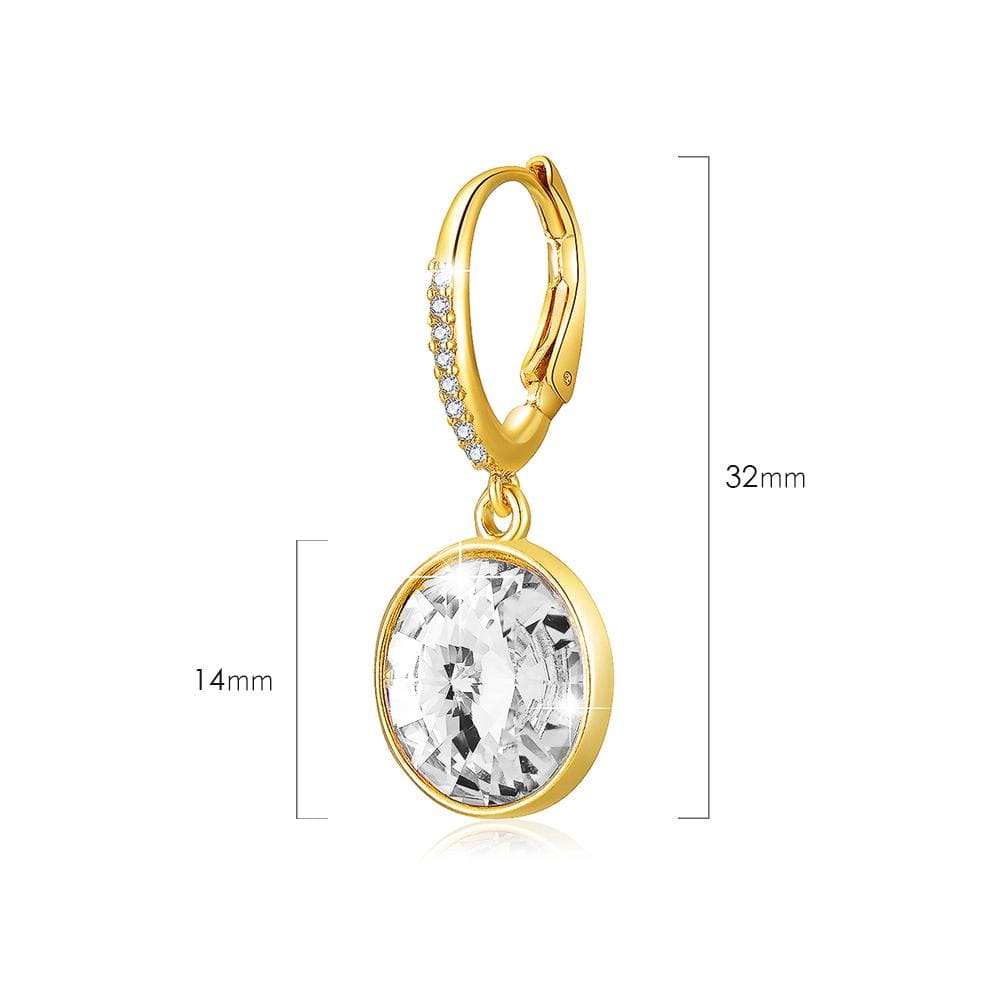 Precious Drop Earrings Clear Embellished with Swarovski® crystals