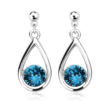 Morning Dew Earrings Embellished with Swarovski crystals