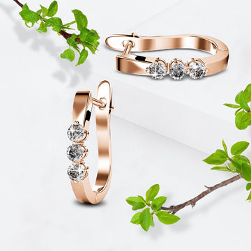 Hoop Earrings Embellished with Swarovski® crystals