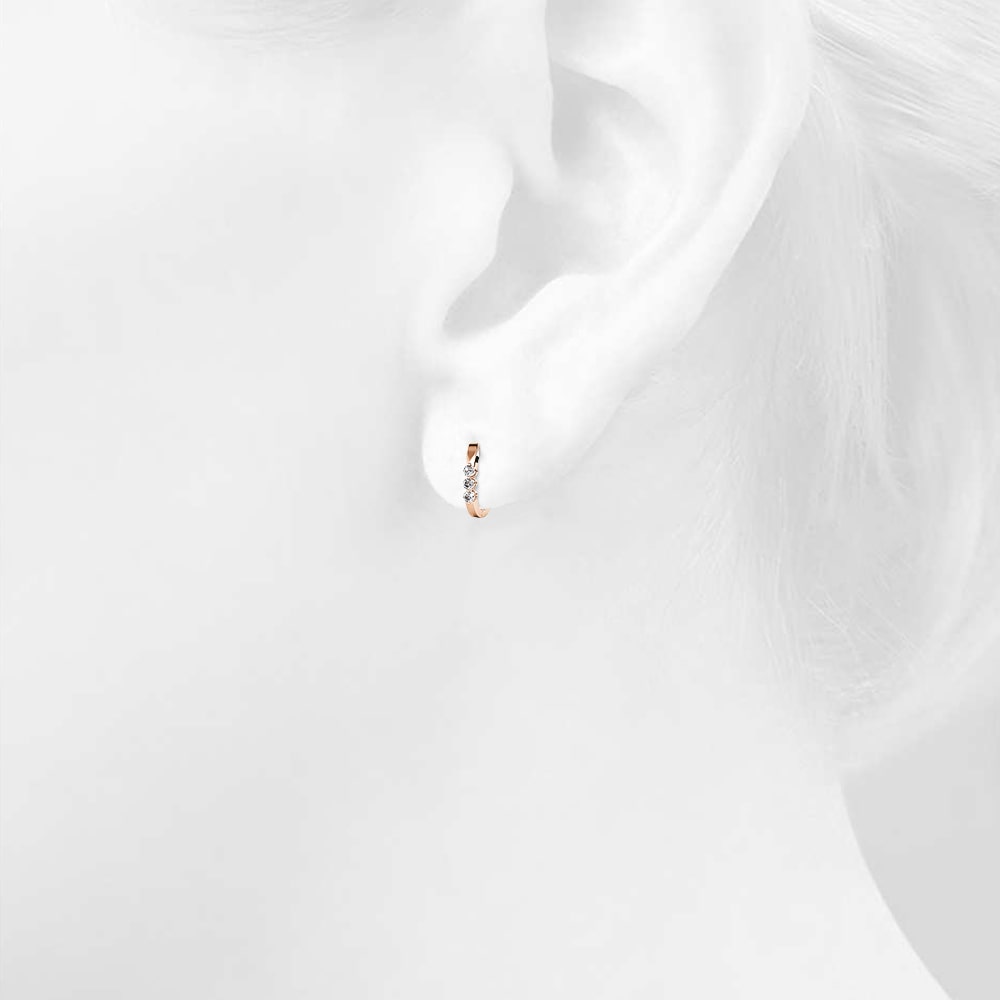 Hoop Earrings Embellished with Swarovski® crystals