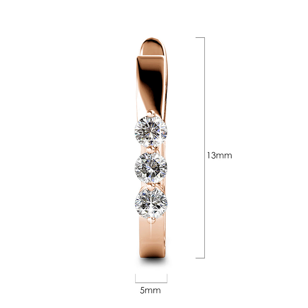 Hoop Earrings Embellished with Swarovski® crystals