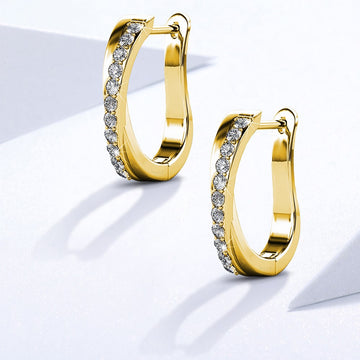 Candor Latch Back Earrings Embellished with Swarovski® crystals