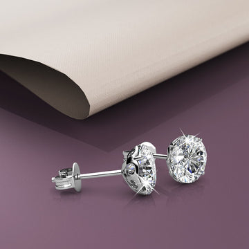 Star Electra Stud Earrings 6mm Embellished with Swarovski® crystals