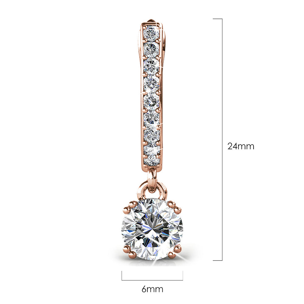 Dangle Earrings Embellished with Swarovski® crystals