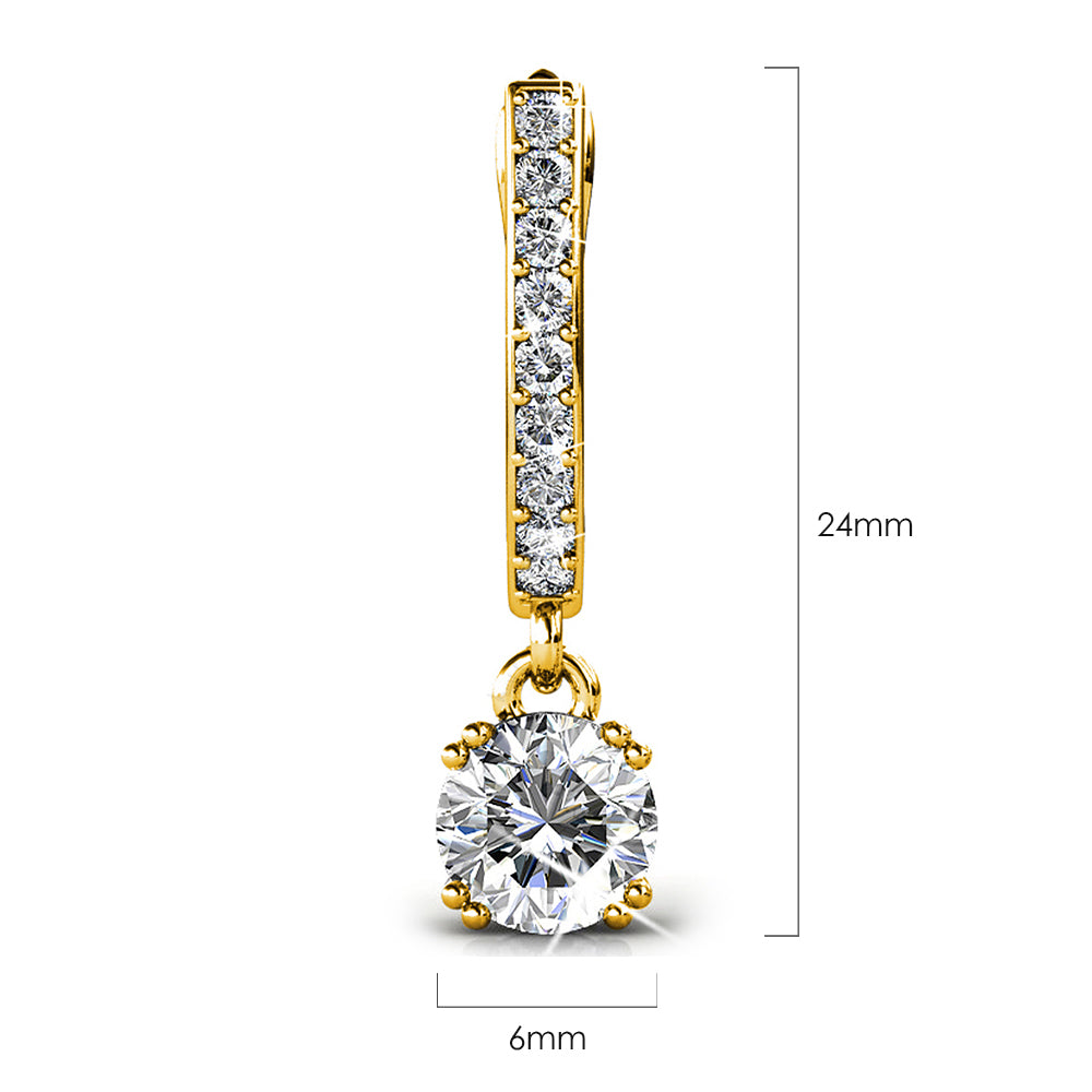 Dangle Earrings Embellished with Swarovski® crystals