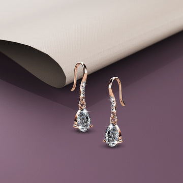 Pretty Pea Earrings Embellished with Swarovski® crystals