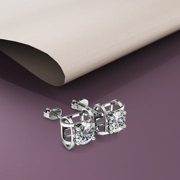 Majestic Beauty Stud Earrings Embellished with Swarovski® crystals