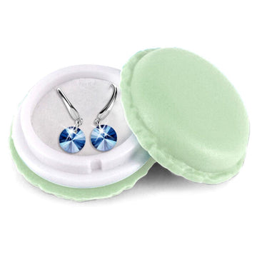 Timeless Crystal Drop Earrings Blue Embellished with Swarovski crystals