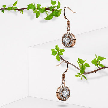 Angel Halo Hook Earrings Embellished with Swarovski® crystals