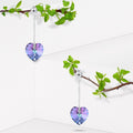 My Love Dangle Earrings Embellished with Crystals from Swarovski® Violet