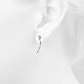 Elegant Rose Gold Stud Earrings Embellished with Swarovski® crystals