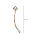 Elegant Rose Gold Stud Earrings Embellished with Swarovski® crystals