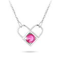 Boxed Celeste Heart Necklace and Earrings Set Embellished with Swarovski crystals