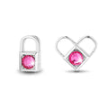 Boxed Celeste Heart Necklace and Earrings Set Embellished with Swarovski crystals