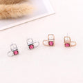 Boxed Celeste Heart Necklace and Earrings Set Embellished with Swarovski crystals