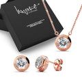 Rose Mount Rose Gold Set Embellished with Swarovski crystals - Brilliant Co