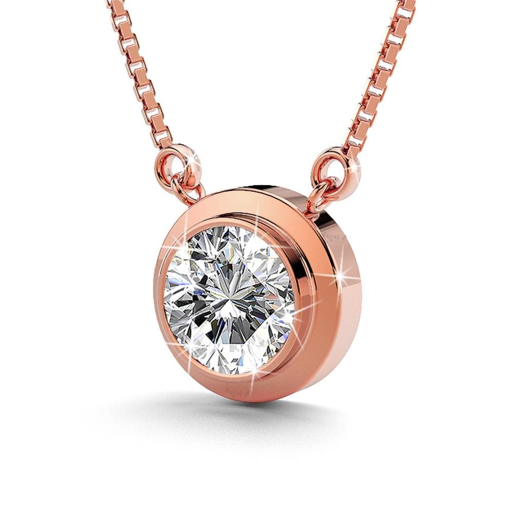 Rose Mount Rose Gold Set Embellished with Swarovski crystals - Brilliant Co