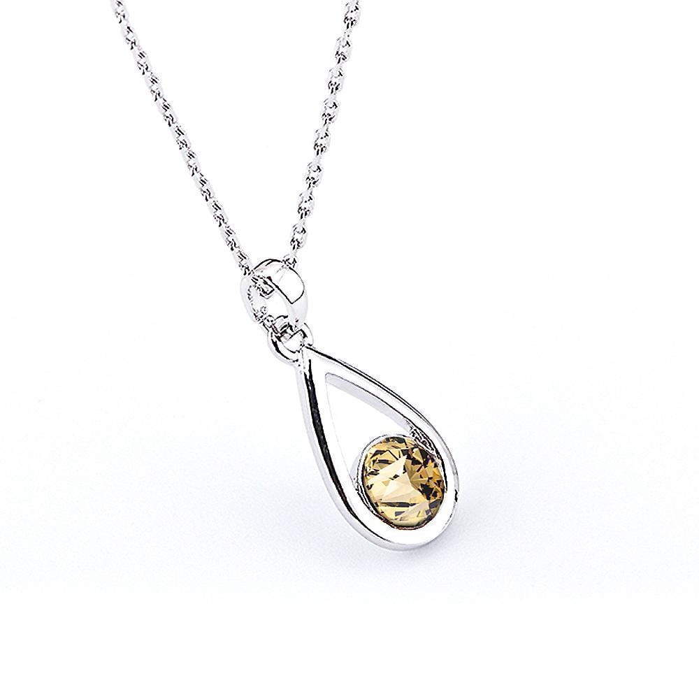 Morning Dew Necklace Embellished with Swarovski  crystals