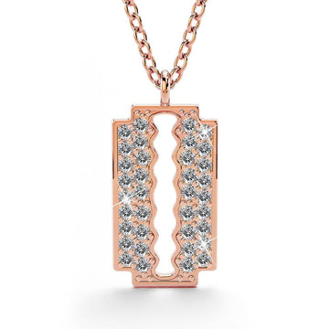 Glittery Blade Necklace