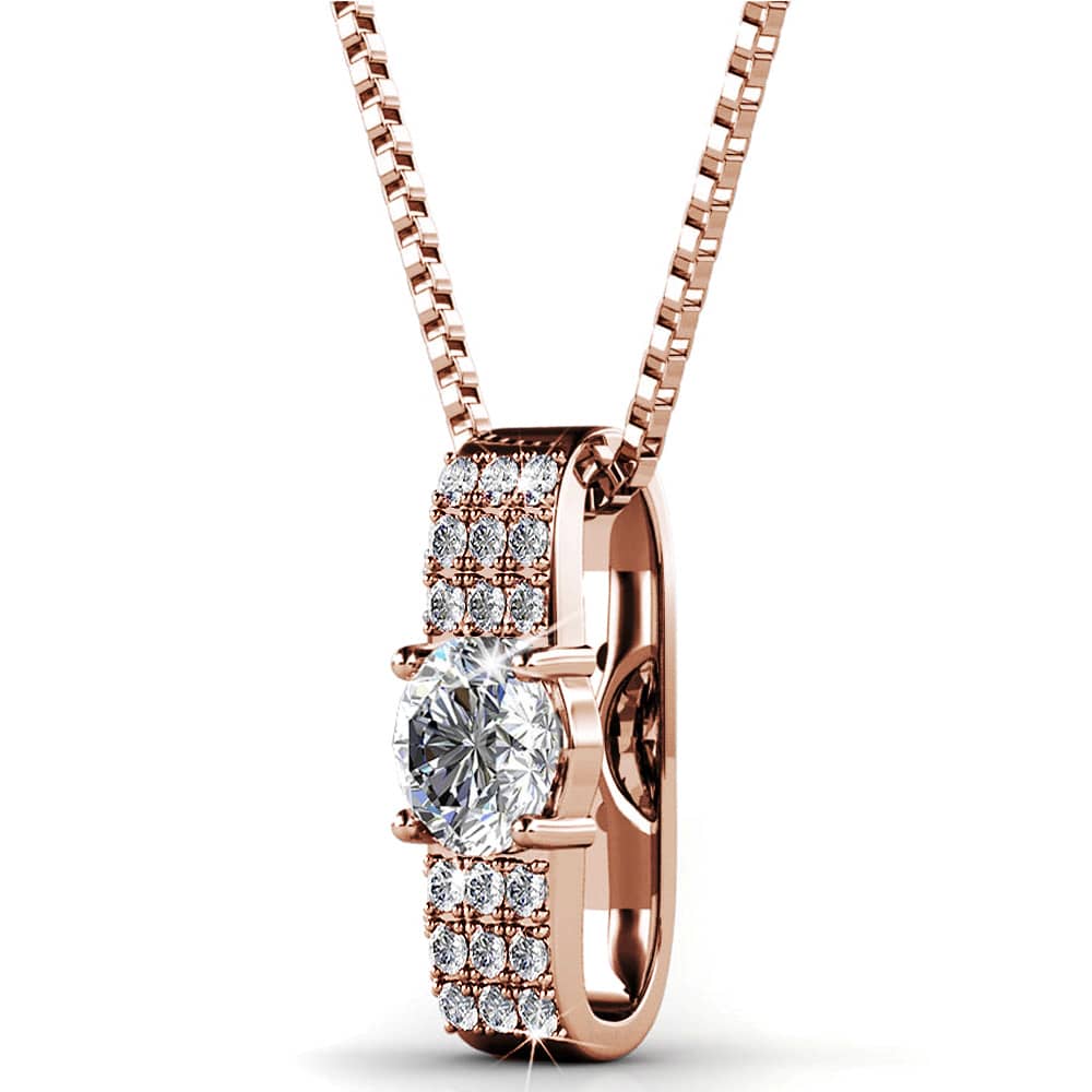 Designer Pendant Necklace Embellished with Swarovski crystals