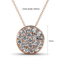Pave Pendant Necklace Embellished with Swarovski crystals