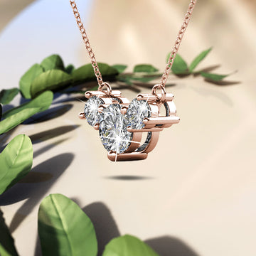 The Brilliant Trilogy Necklace Embellished with Swarovski crystals