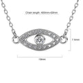 White Gold Eye On You Pendant Necklace Embellished with Crystals from Swarovski®