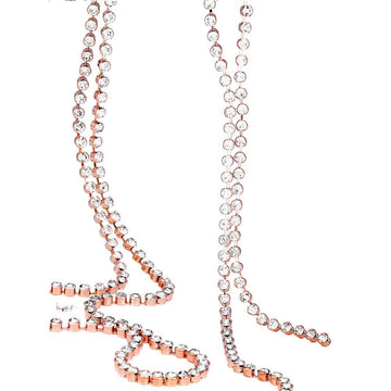 Chandelier Long Necklace Embellished with Swarovski® crystals