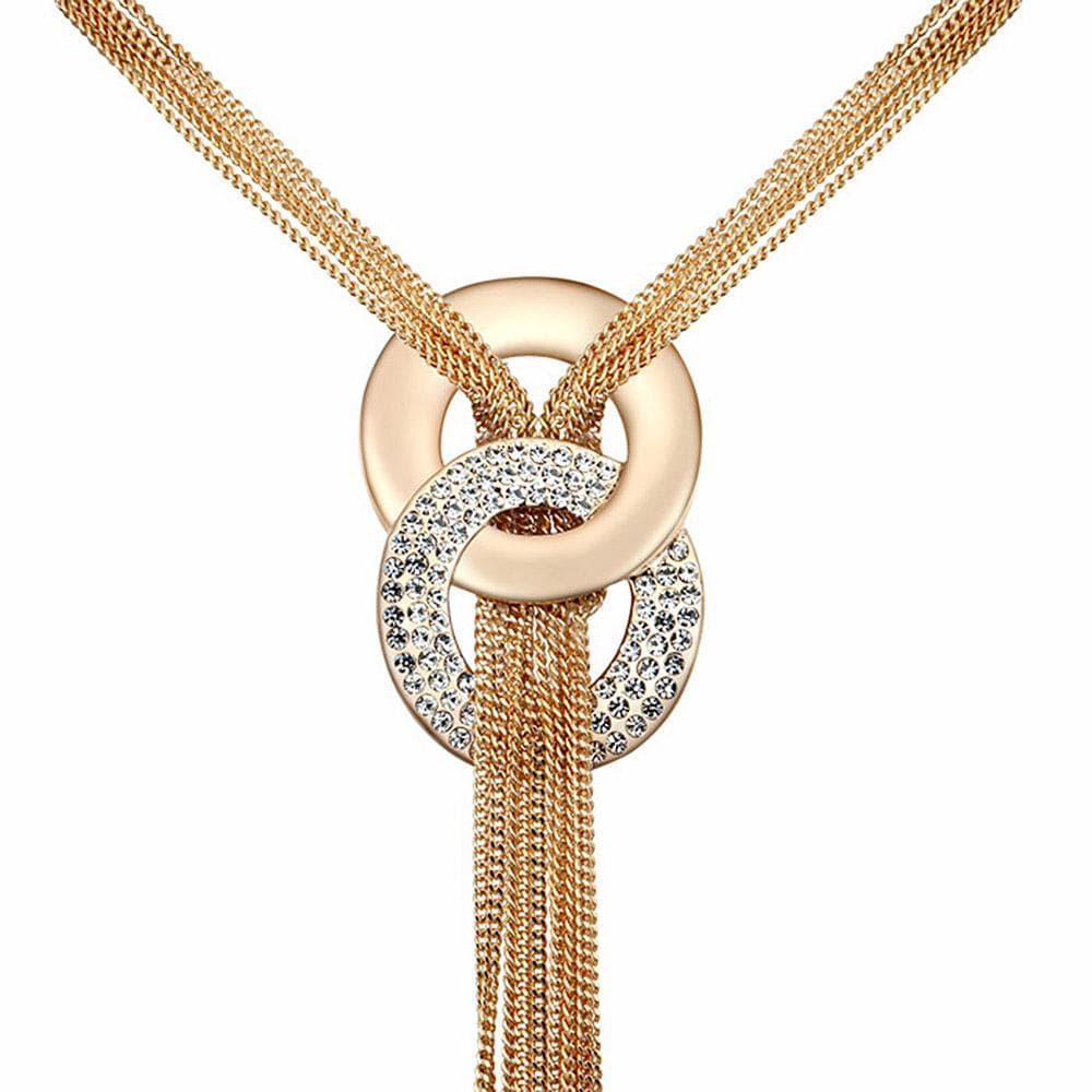 Horizons Long Necklace Embellished with Swarovski® crystals