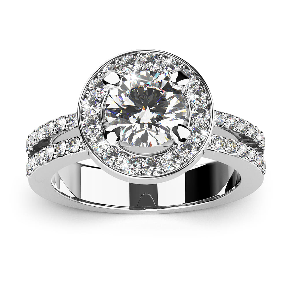 Bloom Halo Ring Embellished With SWAROVSKI® Crystals