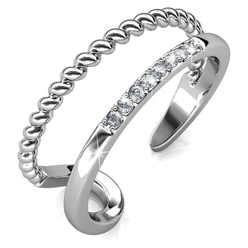 Jessica Ring Embellished With SWAROVSKI® Crystals