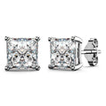 Princess Cut Tennis Bracelet and Earrings Set Embellished with Swarovski crystals - Brilliant Co
