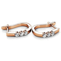 Boxed 2 Pairs Hoop Earrings Set Embellished with Swarovski® crystals - Brilliant Co