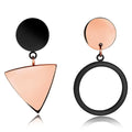 2pc Geometric Shape Dangle Earrings Set - Brilliant Co