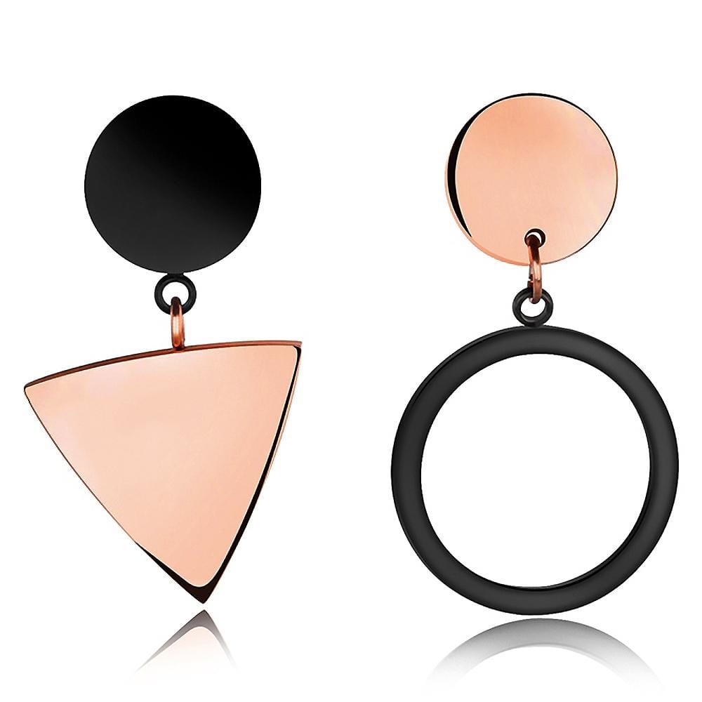 2pc Geometric Shape Dangle Earrings Set - Brilliant Co