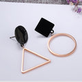 2pc Geometric Shape Dangle Earrings Set - Brilliant Co