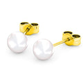 Boxed 2 Pairs 18K Gold Pearl Earrings Set Embellished with Swarovski Pearls - Brilliant Co