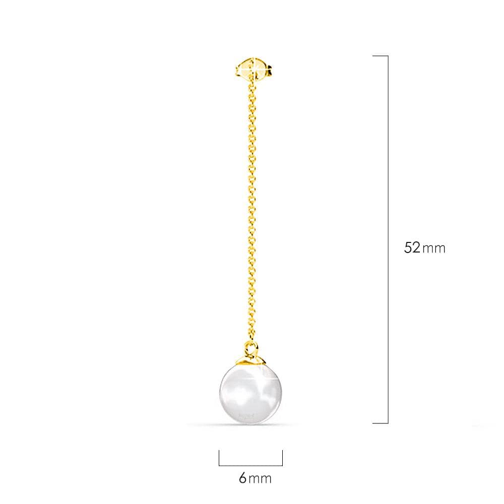 Boxed 2 Pairs 18K Gold Pearl Earrings Set Embellished with Swarovski Pearls - Brilliant Co