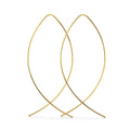 Boxed 2 Pairs of Fish Hoop Earrings in Silver & Gold Plated - Brilliant Co