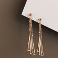 Boxed Royal Tassels & Rose Gold Stainless Steel Bangle Set