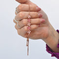 Boxed Petalia Pink Ring and Bracelet Featured Swarovski® Crystals in Rose Gold