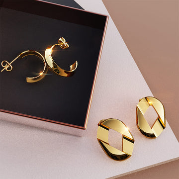 Boxed All About Gold 2 Piece Earring Set