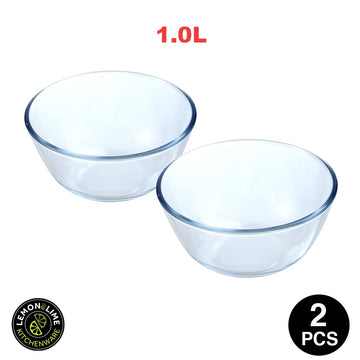 Lemon & Lime YORKSHIRE GLASS MIXING BOWL 1L 17X17X9CM