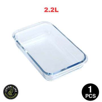 Lemon & Lime YORKSHIRE GLASS BAKEWARE RECTANGLE 2.2L 34.5X20X5CM