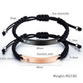 Single Pink Zircon Adjustable Vegan Leather Bracelet Rose Gold