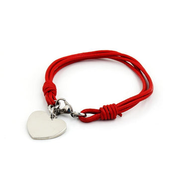 Heart Charm Wrap Bracelet