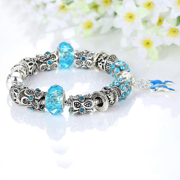 Pandora Inspired Full Set Beaded Charm Bracelet